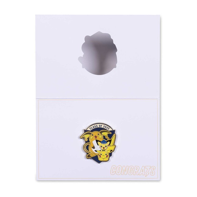 Pokémon Graduation: Pichu, Pikachu & Raichu Pin & Greeting Card